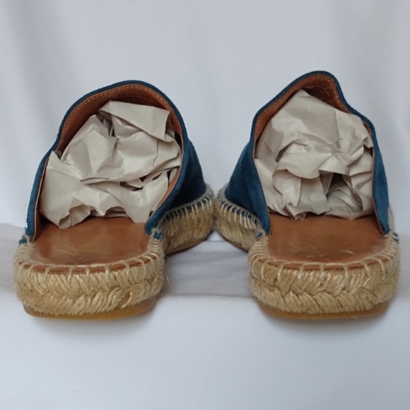 Pinaz Navy Blue Suede Espadrilles Sz 38EU NEW - Picture 6 of 10